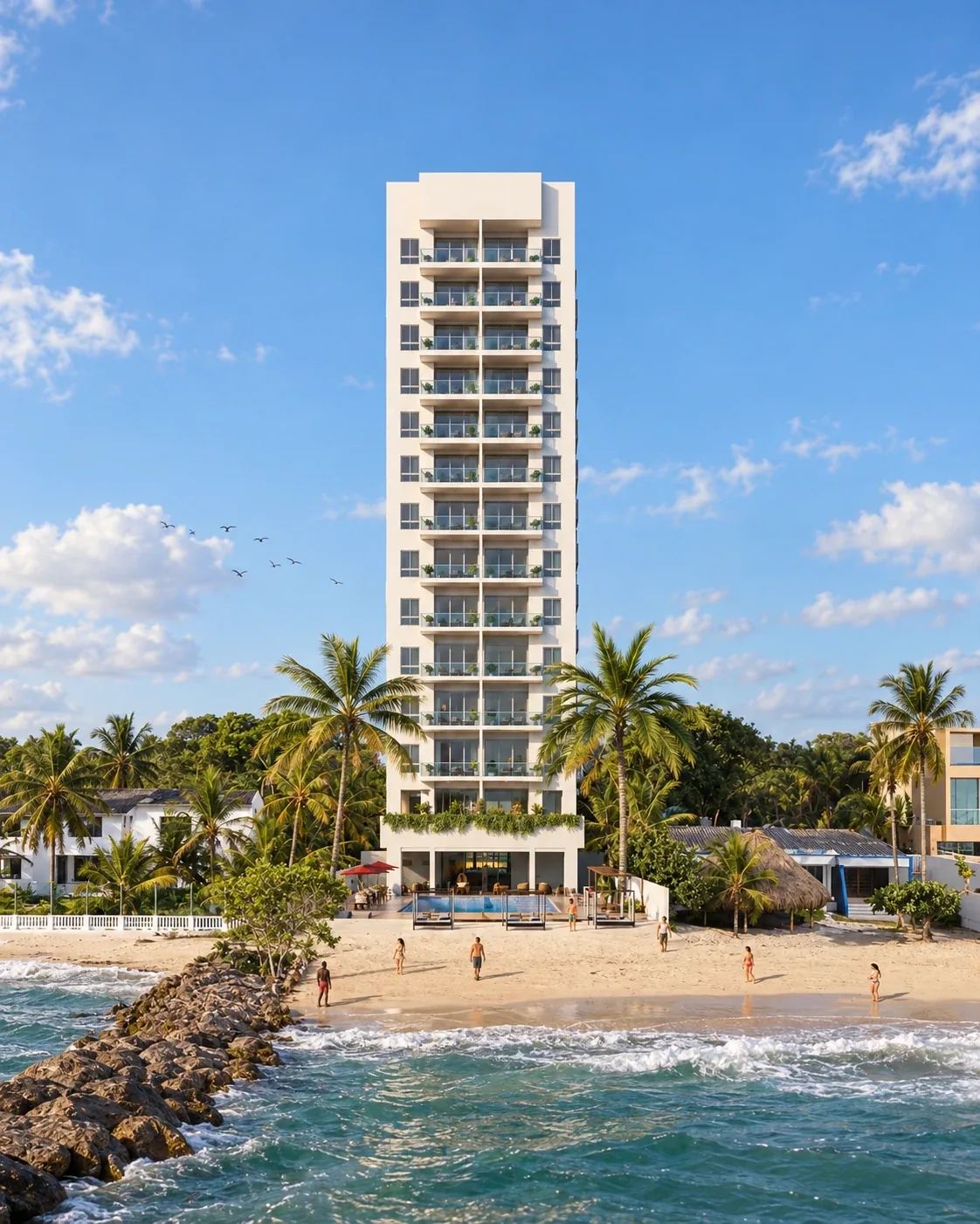 CORALINA — Torre frente a la playa
