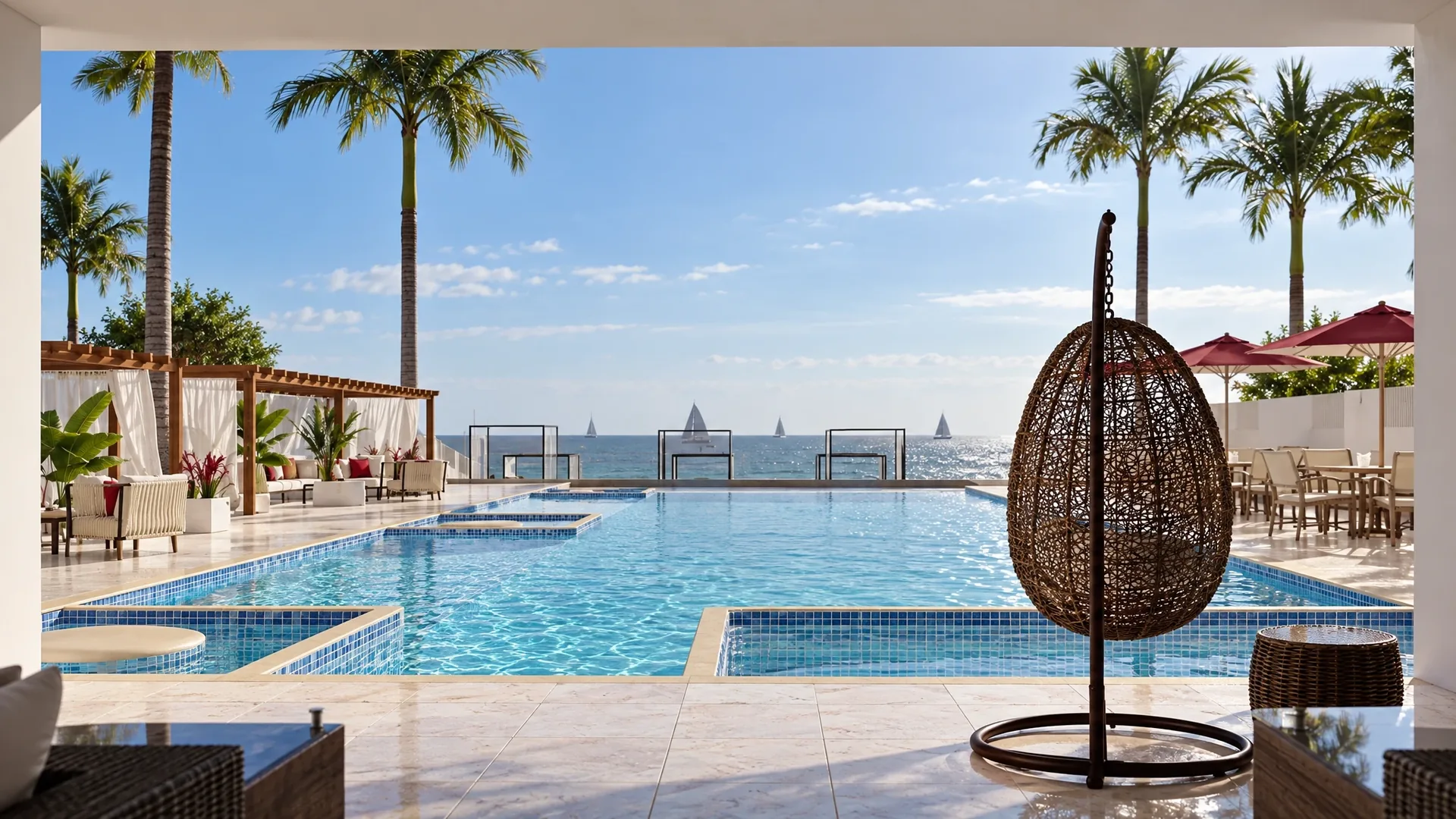CORALINA — Terraza con vista al mar