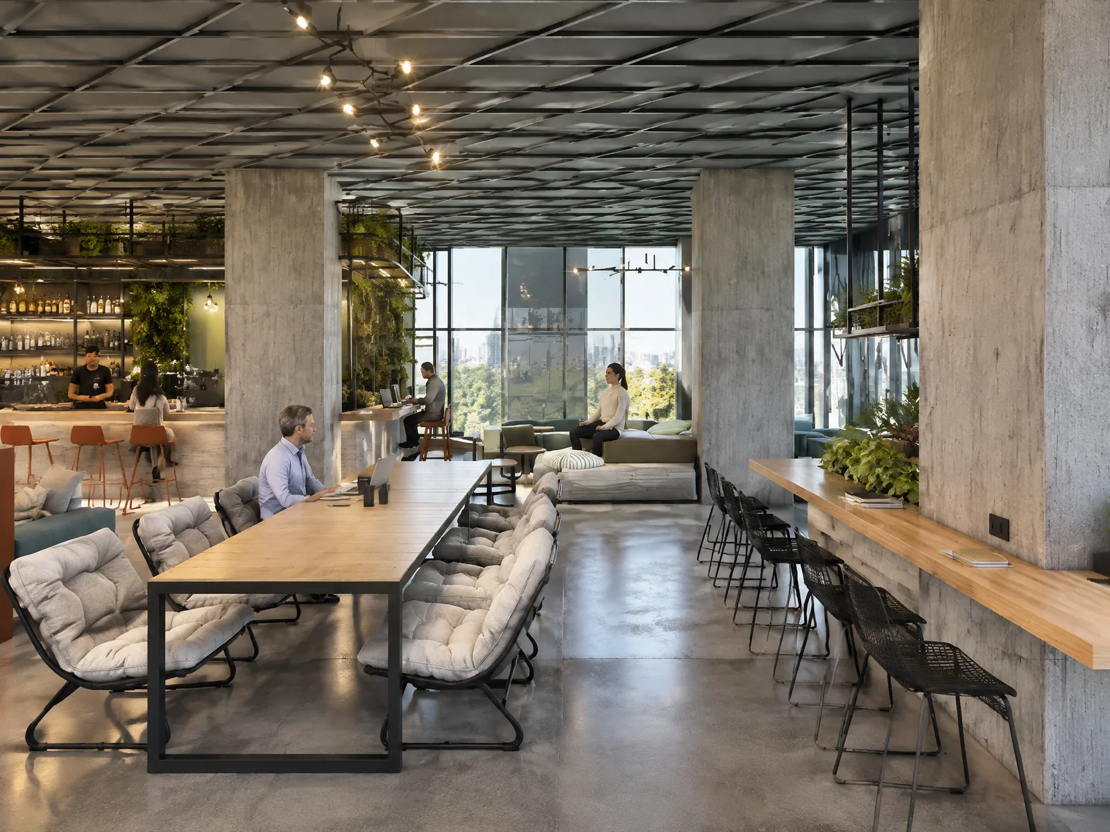 RIVER PARK — Coworking y lounge del hotel